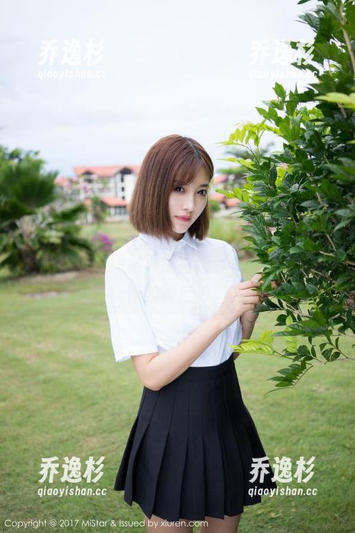 魅妍社 - 赵欢颜Jessica全套短裙，得了个新称号，短裙界的拯救者，直接开启眼睛的冲击波。